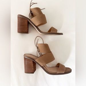 Tie-Back Sole Society Block Sandals